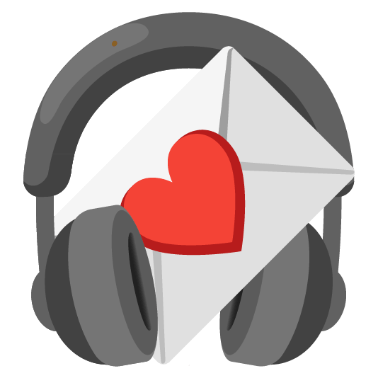 headphones love letter