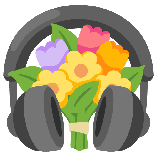 headphones bouquet