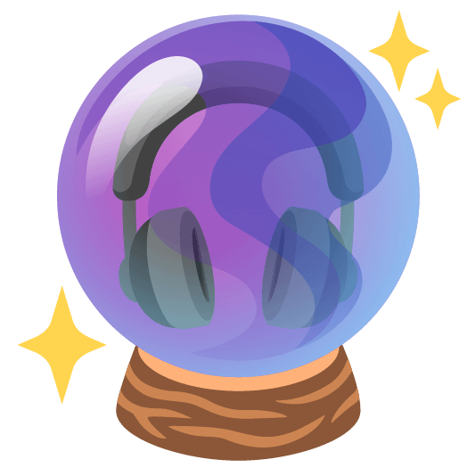 headphones crystal ball
