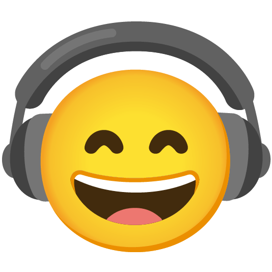 headphones smile