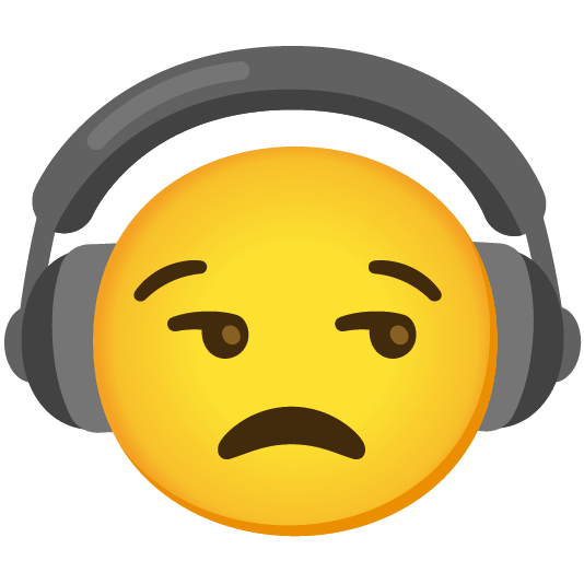 headphones unamused