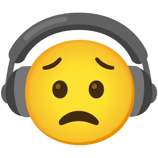 headphones worried