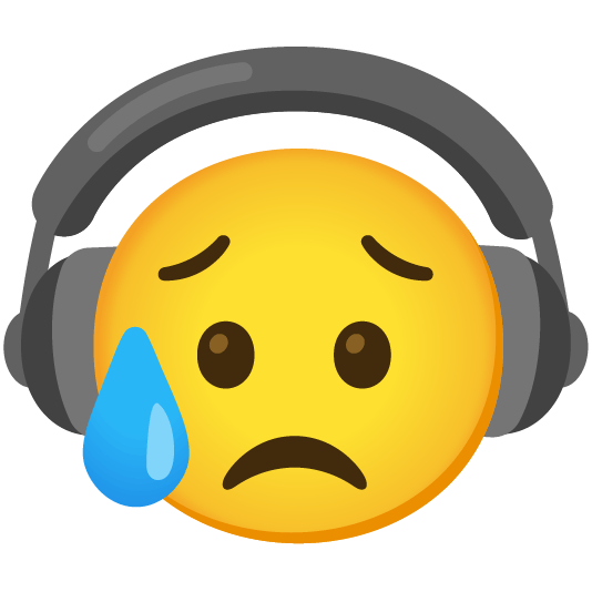 headphones disappointed relieved