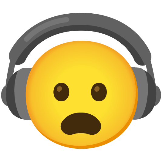 headphones frowning