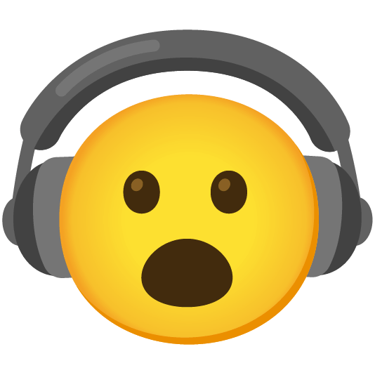 headphones open mouth