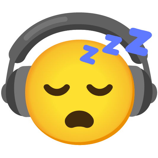 headphones sleeping