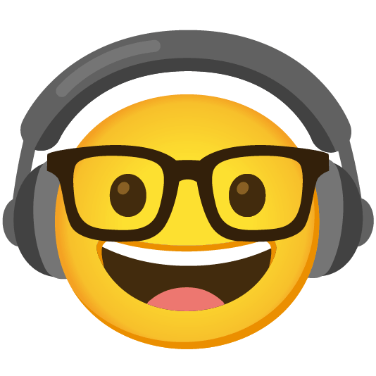 headphones nerd face