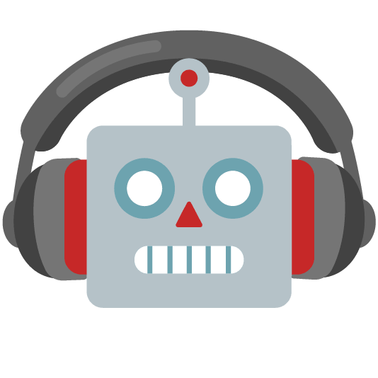 headphones robot face