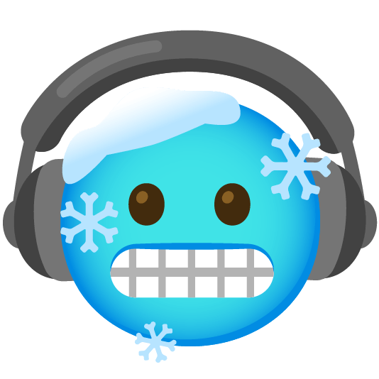 headphones cold face