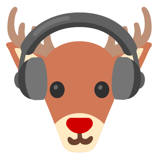 headphones deer