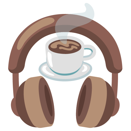 headphones coffee