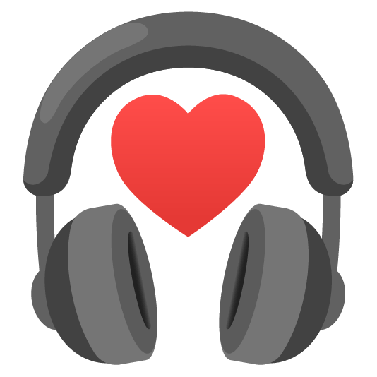 headphones hearts