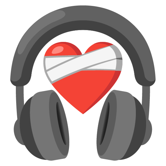 headphones mending heart