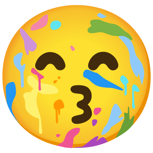 art kissing smiling eyes