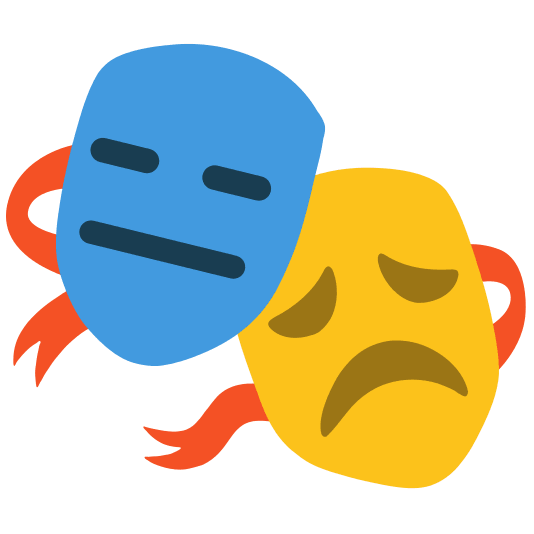 performing arts expressionless