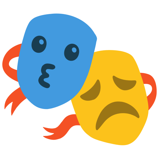 performing arts kissing