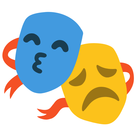 performing arts kissing smiling eyes