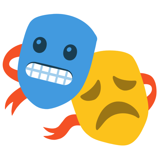 performing arts grimacing