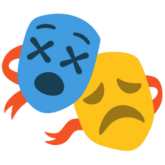 performing arts dizzy face