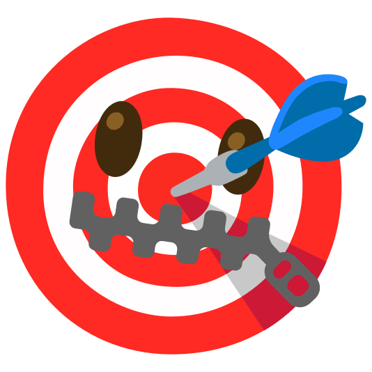 dart zipper mouth face