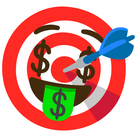 dart money mouth face