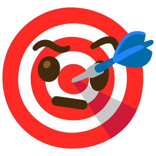 dart face with raised eyebrow