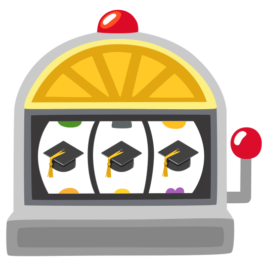 slot machine mortar board