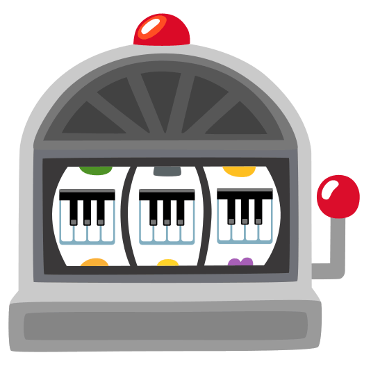 slot machine musical keyboard