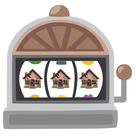 slot machine derelict house building