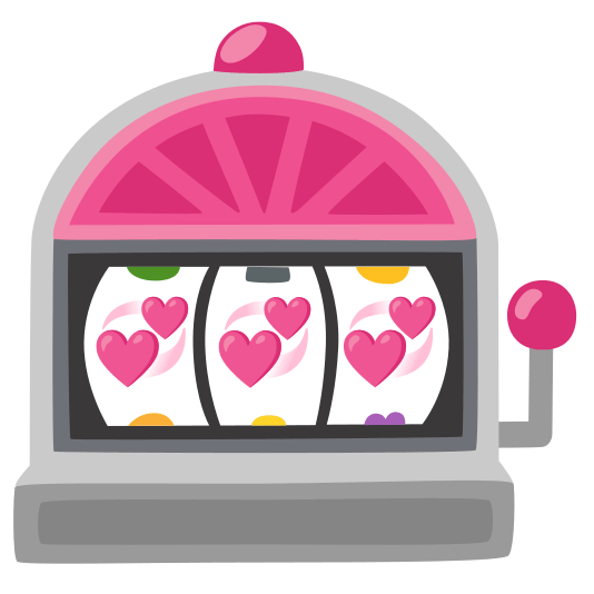 slot machine revolving hearts