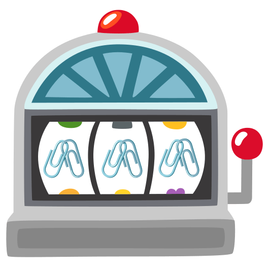 slot machine linked paperclips