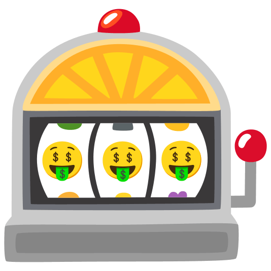 slot machine money mouth face