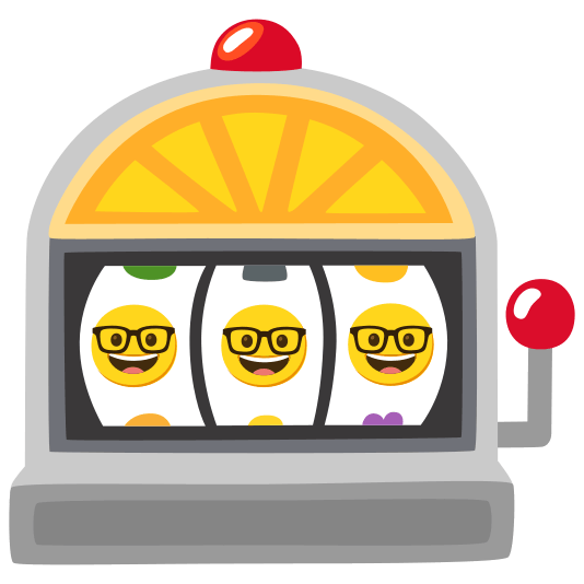 slot machine nerd face