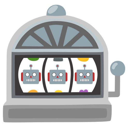slot machine robot face