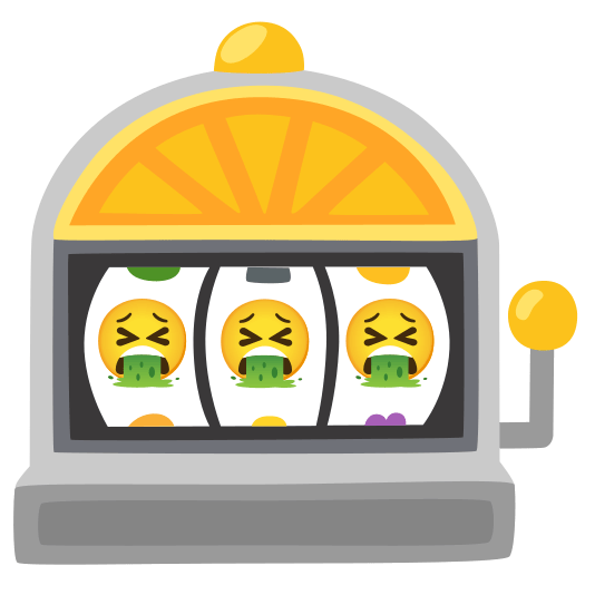 slot machine face vomiting