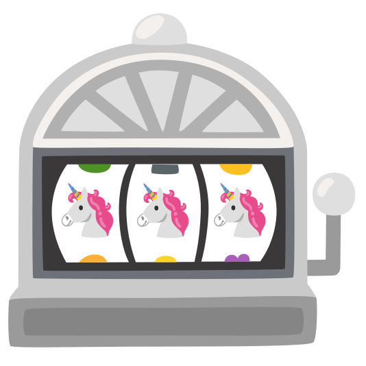 slot machine unicorn face