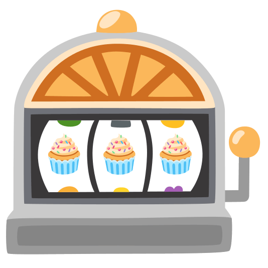 slot machine cupcake