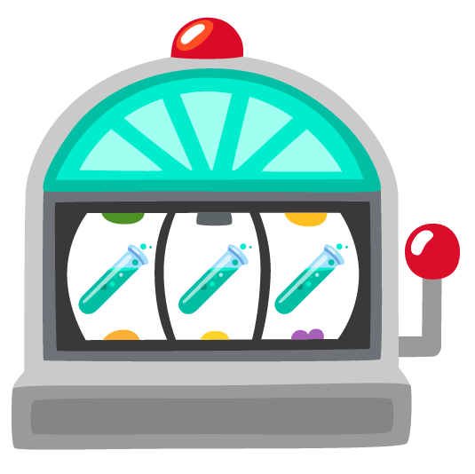 slot machine test tube