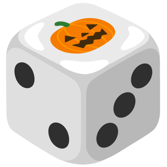 game die jack o lantern