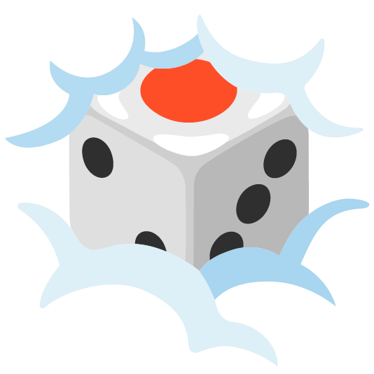 game die face in clouds