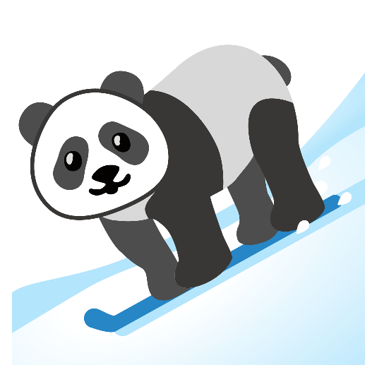 ski panda face