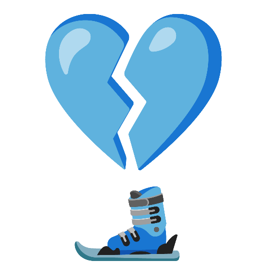 ski broken heart