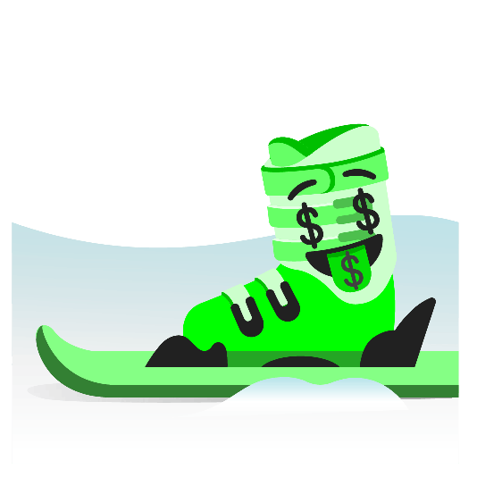 ski money mouth face