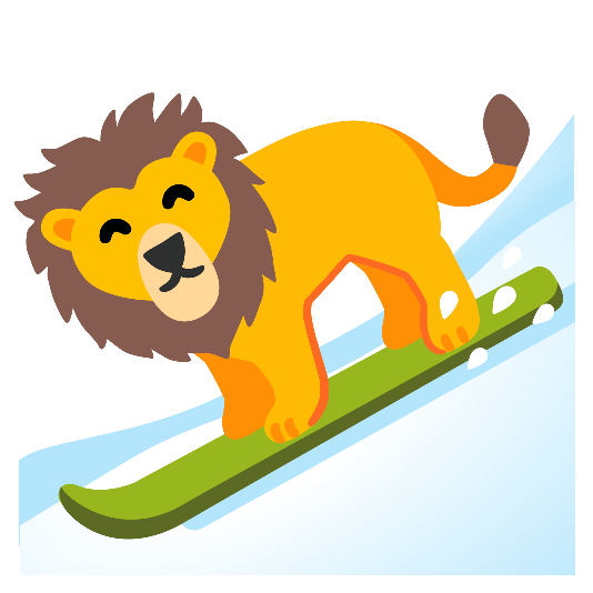 ski lion face