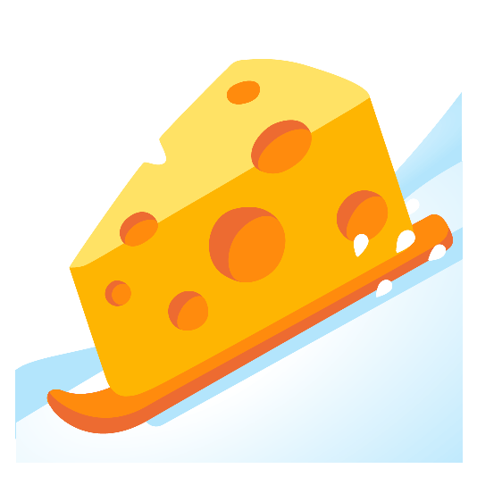 ski cheese wedge
