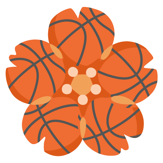 basketball cherry blossom