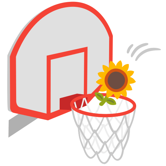 basketball sunflower
