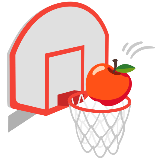basketball apple