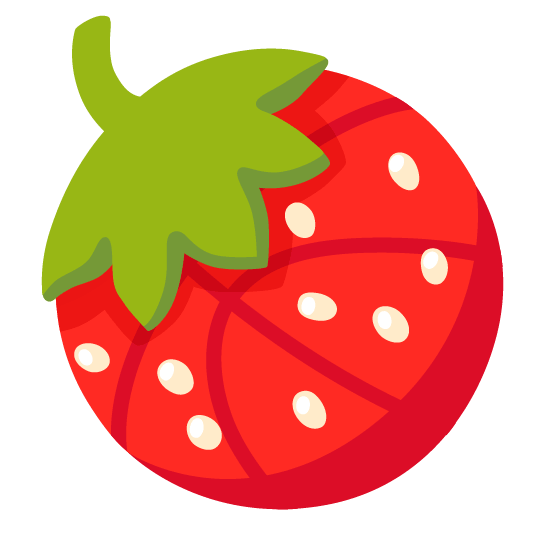 basketball strawberry