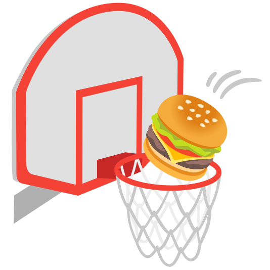 basketball hamburger